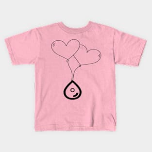 Heart with Blood Group O Kids T-Shirt